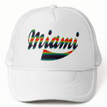 Colorful Rainbow Miami Cap Mesh Hats