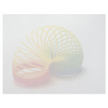 Colorful Rainbow slinky toy for kids Custom Letterhead