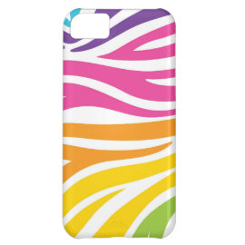 Colorful Rainbow Zebra Print Pattern Gifts iPhone 5C Case