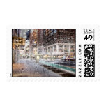 Colorful Rainy Day NYC Abstract Postage Stamps