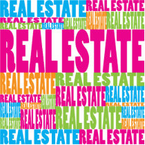 Colorful Real Estate photo sculptures by busybees Colorful Real Estate photo sculptures