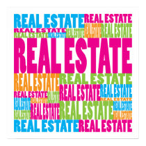 Colorful Real Estate posters by busybees Colorful Real Estate posters