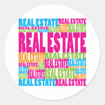 Colorful Real Estate Stickers