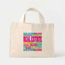Colorful Real Estate Tote Bags