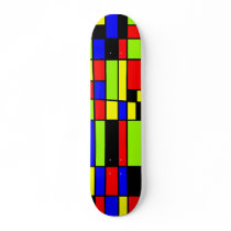 Colorful Rectangles 05 Skate Board Deck