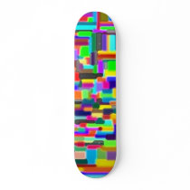 Colorful Rectangles Skateboard