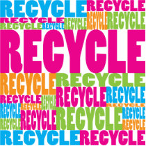 Colorful Recycle photo sculptures by busybees Colorful Recycle photo sculptures