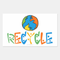 Colorful Recycle stickers