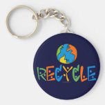 Colorful Recycling Keychain