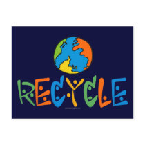Colorful Recycling Postcard