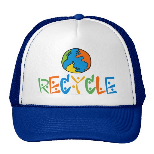 Colorful Recycling Trucker Hat Zazzle