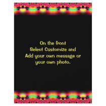 colorful red yellow black border full color flyer