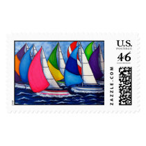 Colorful Regatta Stamp