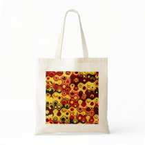 Colorful Retro Abstract Tote Bag