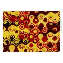 Colorful Retro Abstract Greeting Card