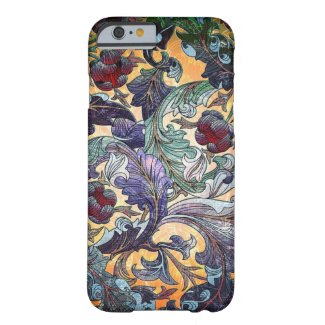 Colorful Retro Abstract Floral Collage Barely There iPhone 6 Case