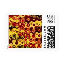 Colorful Retro Abstract Stamp