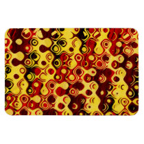 Colorful Retro Abstract Rectangle Magnets