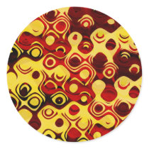 Colorful Retro Abstract Stickers