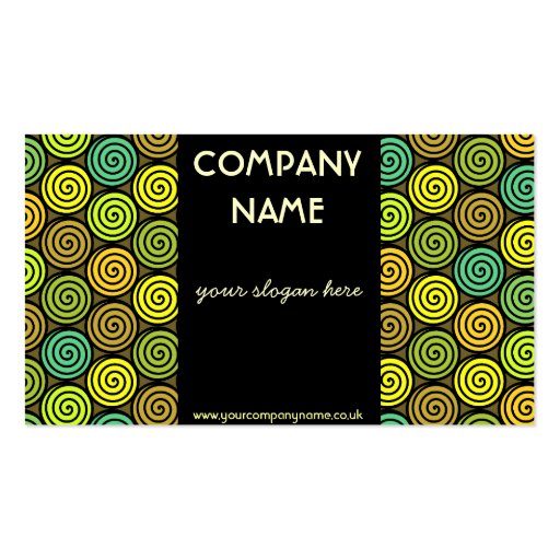Colorful Retro Business Card (front side)
