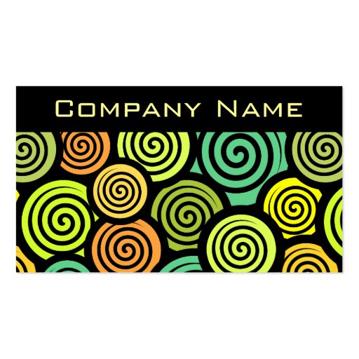 Colorful Retro Business Card
