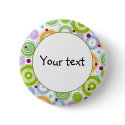 Colorful retro design buttons