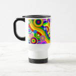 Colorful retro dots & Waves Coffee Mug