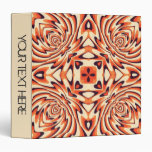 Colorful Retro Floral Seamless 2 Vinyl Binder