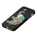 Colorful Retro Flower Elephant Design iPhone 5 Covers