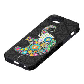Colorful Retro Flower Elephant Design iPhone 5 Covers