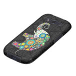 Colorful Retro Flower Elephant Design Galaxy SIII Cases