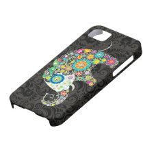 Floral Elephant iPhone Case