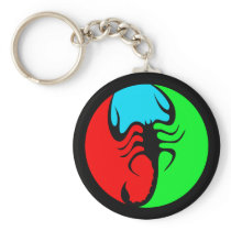COLORFUL RETRO SCORPION KEYCHAIN
