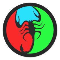 COLORFUL RETRO SCORPION STICKERS