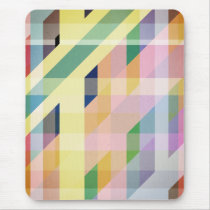 Colorful Retro Stripes Collage mousepads