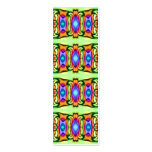 colorful ribbons bookmarks business cards