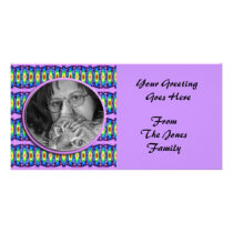colorful ribbons photoframe photo cards
