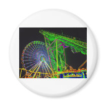 Colorful Rides Refrigerator Magnet