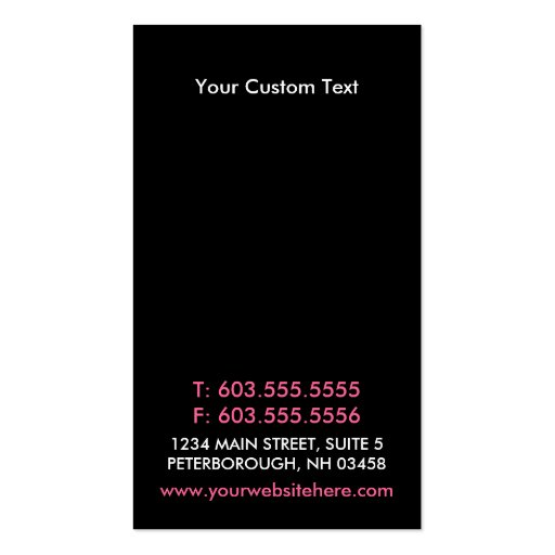 Colorful Rings Modern Business Cards (back side)