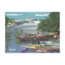 Colorful River Boats Negril Jamaica Postcard