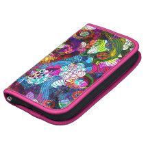 Colorful Romantic Vintage Floral Collage Pattern Organizer