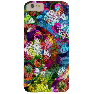 Colorful Romantic Vintage Floral Pattern Barely There iPhone 6 Plus Case