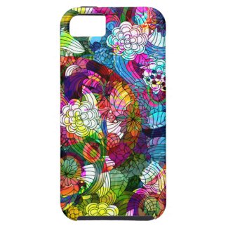 Colorful Romantic Vintage Floral Pattern iPhone 5 Case