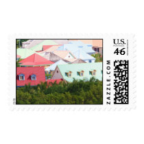 Colorful Roofs of Saint Martin III postage