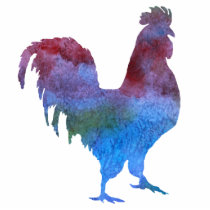 Colorful Rooster Pin