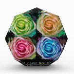 Colorful Rose Spirals With Love Award