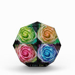 Colorful Rose Spirals With Love Awards