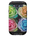 Colorful Rose Spirals With Love Samsung Galaxy SIII Cover