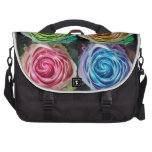 Colorful Rose Spirals With Love Laptop Commuter Bag