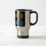 Colorful Rose Spirals With Love Mugs